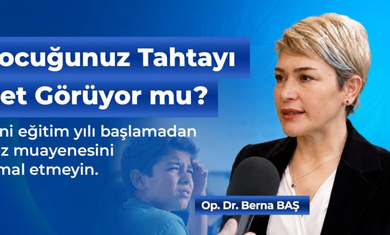 Çocuğunuz Tahtayı Net Görüyor mu? Ders Notlarındaki Düşüşün Sebebi Gözler Olabilir