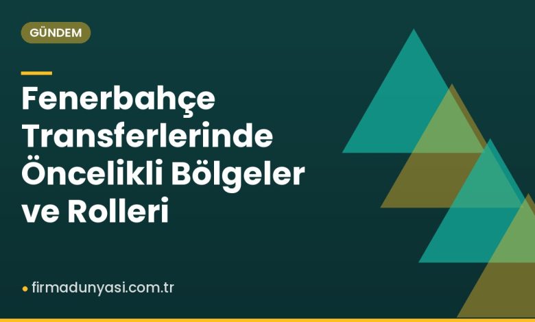 Fenerbahçe Transferlerinde Öncelikli Bölgeler ve Rolleri