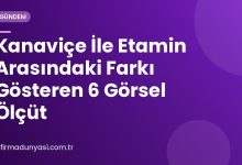 Kanaviçe İle Etamin Arasındaki Farkı Gösteren 6 Görsel Ölçüt